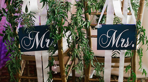 bride & groom seats